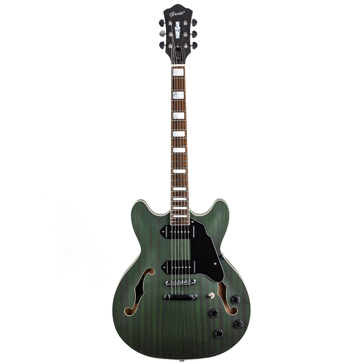 GROTE Electric Guitar Semi-Hollow Body Guitar matte finished P90 