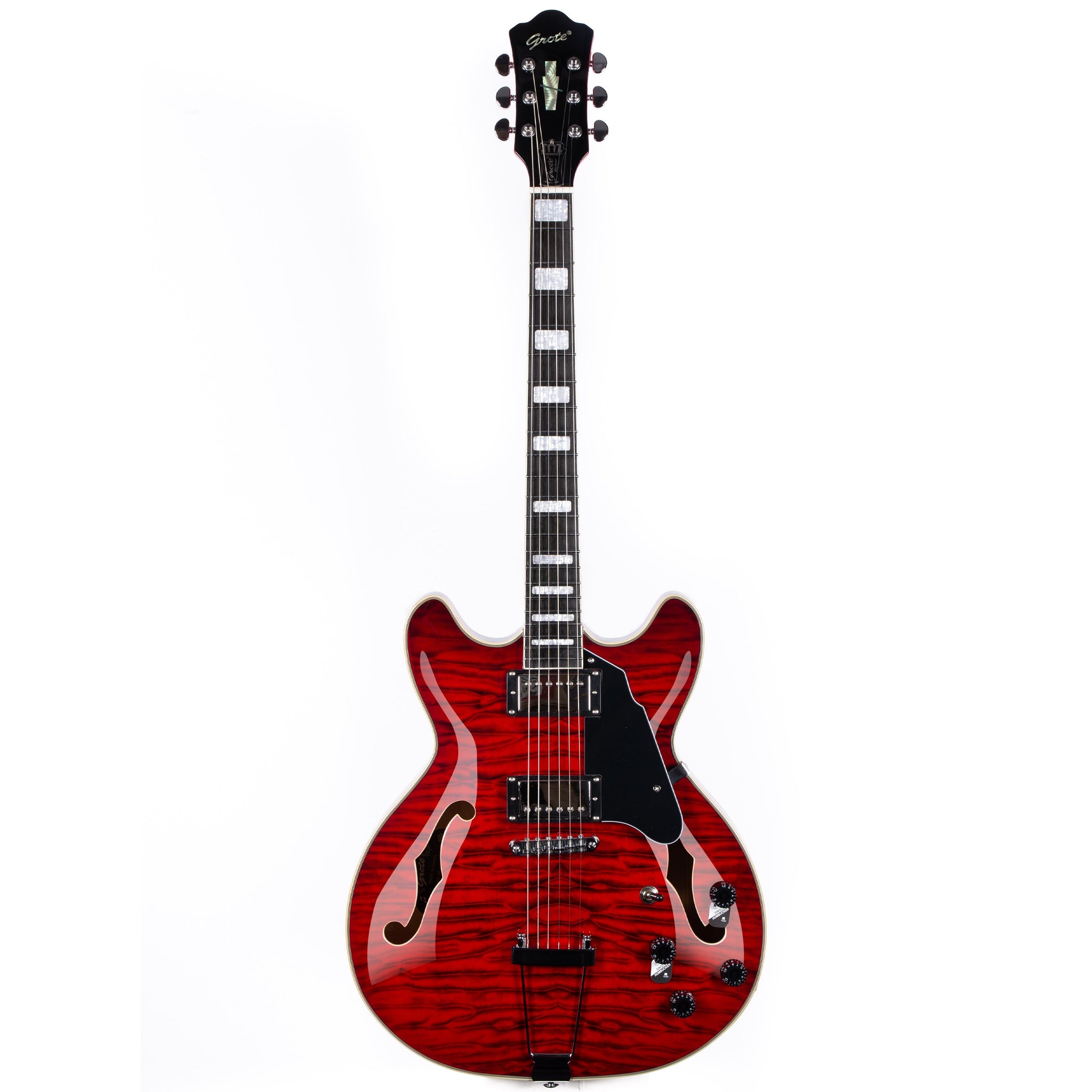 GROTE RED Hollow Body Jazz Electric Guitar GRWB-ZTTR – Grote Guitar