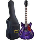 GROTE 335 style Semi-Hollow Body Jazz Electric Guitar with Gigbag