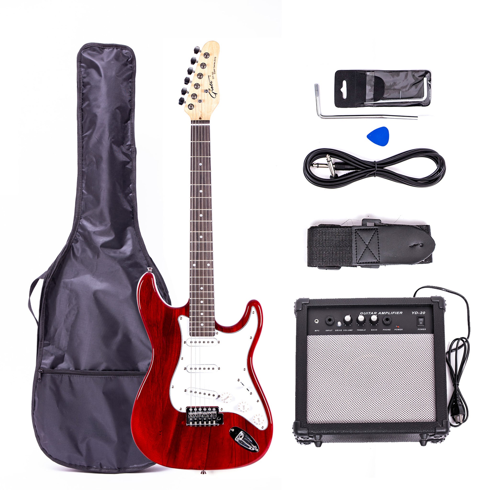 Grote Electric Guitar 39 inch Starter beginner kits Full Size Case 